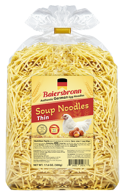 Egg Noodles Soup Thin